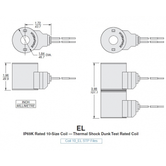 Coil 24VDC 18.2W h = 49.9mm